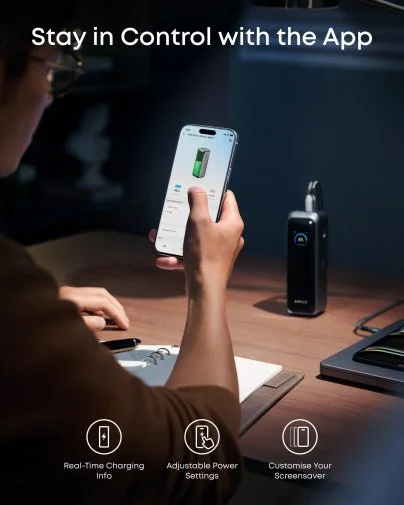 Фото: Батарея універсальна Anker Prime 20000mAh 220W Black (A110BH11) № 12 | KTC