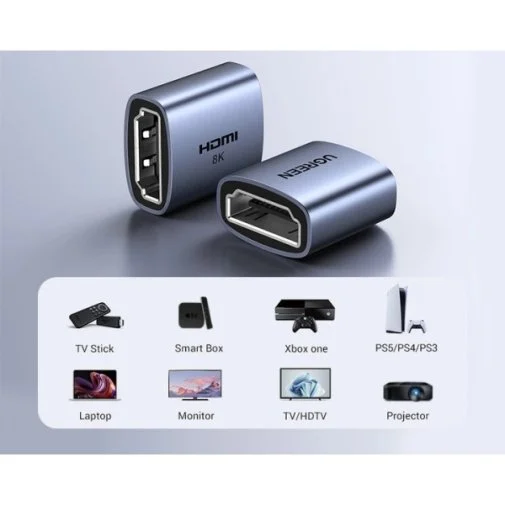 Фото: Перехідник UGREEN HD159 8K HDMI F / HDMI F Gray (90592) № 5 | KTC