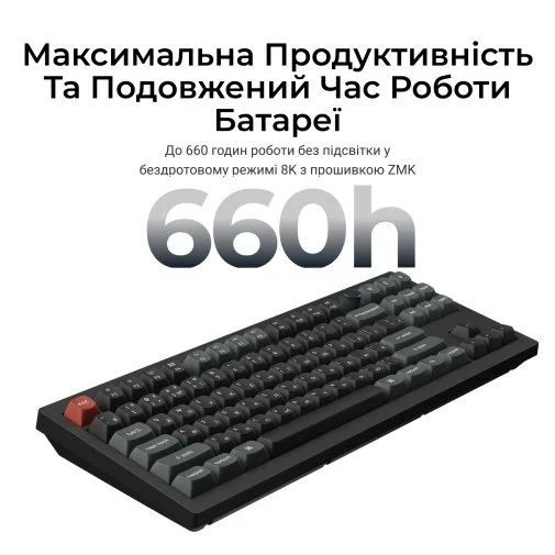 Фото: Клавіатура Keychron V3 Ultra Keychron Red Switch RGB Black (V3U-D1-UA) № 26 | KTC