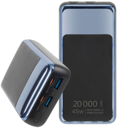 Батарея універсальна Riva RivaPower VA1075 20000mAh 45W Black (RIVAPOWER VA1075 (Black))