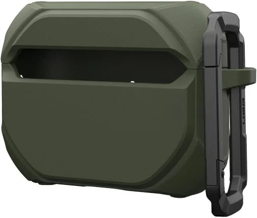 Фото: Чохол UAG for Airpods Pro 3nd Gen 2025 - Monarch with Built-in Phone Stand Olive Drab/Silver (104131117233) № 25 | KTC