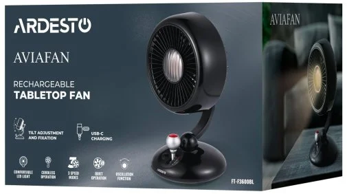 Фото: Вентилятор Ardesto AviaFan FT-F3600BL Black № 18 | KTC