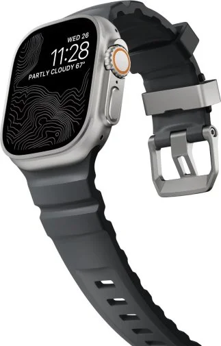 Фото: Ремінець Nomad for Apple Watch 46/49mm - Rocky Point Natural Titanium Hardware Storm (NM013596858) № 19 | KTC
