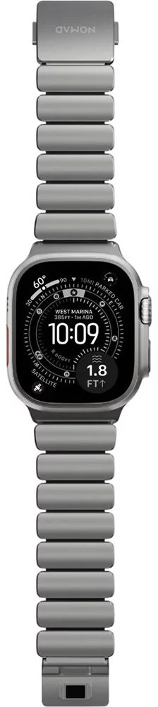 Фото: Ремінець Nomad for Apple Watch 46/49mm - Stratos Natural Hardware Black (NM014421858) № 14 | KTC