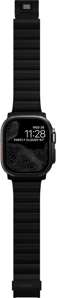 Ремінець Nomad for Apple Watch 46/49mm - Titanium V2 Black Hardware Black (NM014834858)
