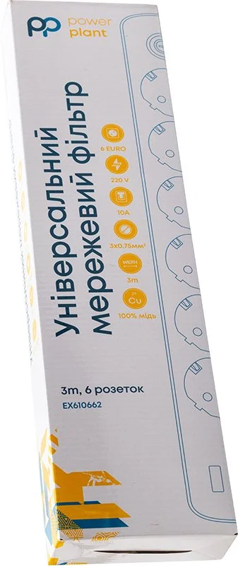 Фото: Мережевий фільтр PowerPlant YS-N6086 6/3m 3xUSB Black (EX610662) № 6 | KTC