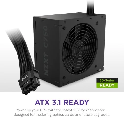 Фото: Блок живлення NZXT 750W C750 Bronze (PA-7B3BB-EU) № 9 | KTC