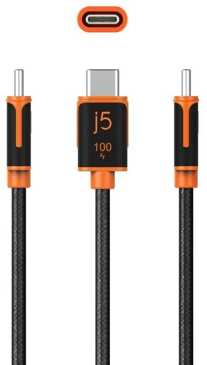 Фото: Кабель J5create 100W Type-C / Type-C 3m Black (JUCX25L30-N) № 7 | KTC