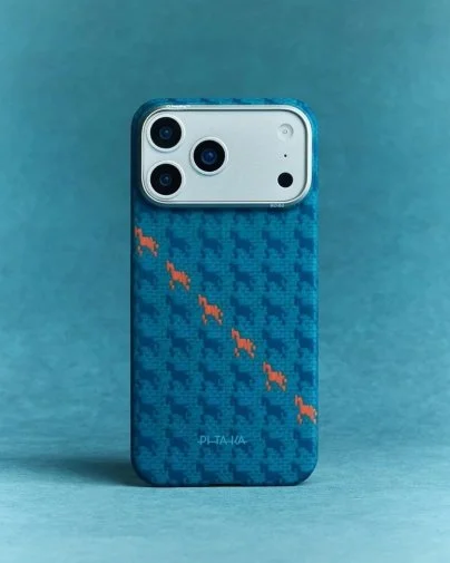 Фото: Чохол Pitaka for Apple iPhone 17 Pro - Edge Ultra-Slim Happiness Rides Indigo (HR1702P) № 10 | KTC