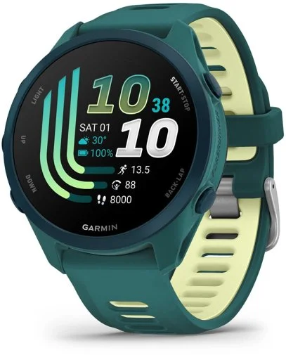 Фото: Смарт годинник Garmin Forerunner 170 Music Teal Green with a Teal Green/Citron (010-03920-12) № 9 | KTC