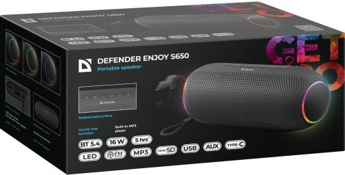 Портативна колонка Defender Enjoy S650 Black (65651)
