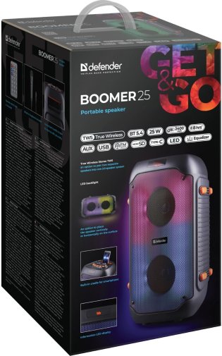 Акустика для вечірок Defender Boomer 25 Black (65425)