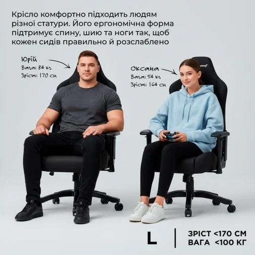 Фото: Крісло Anda Seat Luna Size L Ivory Fabric (AD18-44-I-F) № 41 | KTC