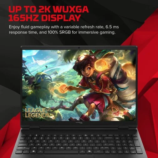 Фото: Ноутбук HP HyperX Omen 15-gb0061ua Shadow Black (DM8M3EA) - 15.3" IPS 165 Гц / AMD Ryzen 5 / 240 / DDR5 16 ГБ / PCI-E SSD 512 ГБ / GeForce RTX 5060 № 15 | KTC
