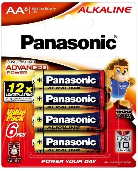 Фото: Батарейка Panasonic Alkaline Power LR06 AA BL/6 (LR6T/6BA) № 2 | KTC