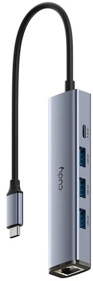 Фото: USB-хаб Cudy 5in1 UH605 Silver № 3 | KTC