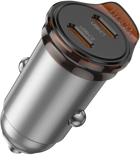 Фото: Автомобільний зарядний пристрій Hoco NZ16B Rigorous 45W Metal Gray (6942007644778) № 11 | KTC