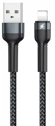 Фото: Кабель Remax Jany Series RC-124 2.4A AM / Lightning 1m Black (6972174152837) № 5 | KTC