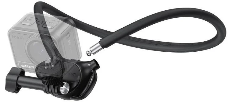 Фото: Універсальний тримач Acefast E37 Air cushion silicone neck-hanging holder Black (6974316285977) № 13 | KTC