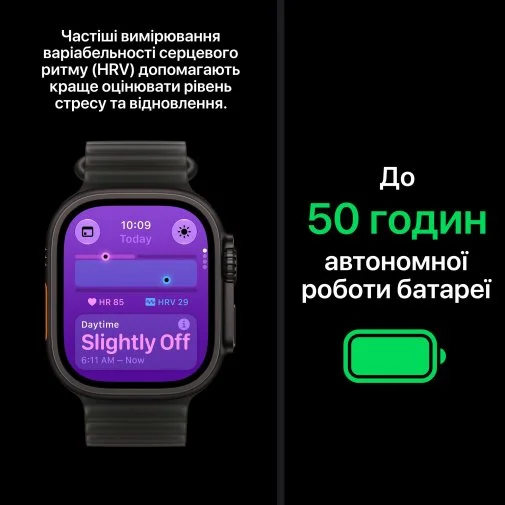 Фото: Смарт годинник Apple Watch Ultra 4 49mm - Black Titanium Case with Black Titanium Milanese Loop - S (MJAU4) № 13 | KTC