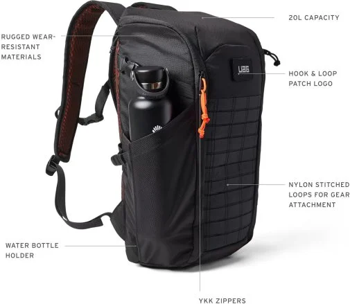 Фото: Рюкзак для ноутбука UAG Civilian 20L Olive/Orange (984174117297) № 25 | KTC