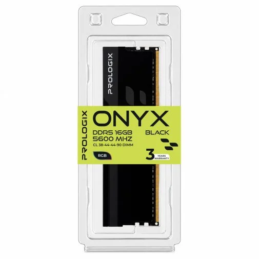 Фото: Оперативна пам’ять ProLogix ONYX RGB Black DDR5 1x16GB (PRO16GB5600YBR5) № 9 | KTC