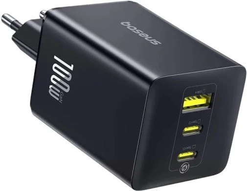 Фото: Зарядний пристрій Baseus 2C+U 100W Black (P10182102123-00) № 4 | KTC