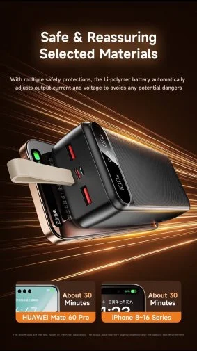 Фото: Батарея універсальна Awei PA-12 30000mAh 22.5W Black (6954284021838) № 15 | KTC