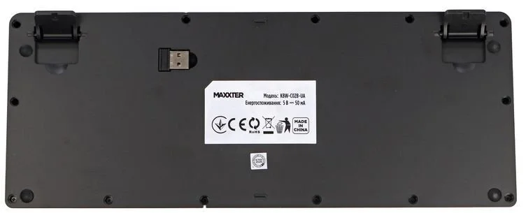 Фото: Клавіатура Maxxter KBW-C02B-UA Wireless Black/Grey № 12 | KTC