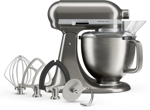 Фото: Планетарний міксер KitchenAid Artisan Plus 4.7L 5KSM50PKVE Medallion Silver (5KSM50PKVEMS) № 10 | KTC
