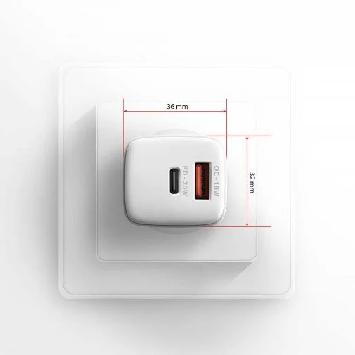 Фото: Зарядний пристрій Axagon ACU-PQ20W PD QC3.0 20W White № 17 | KTC