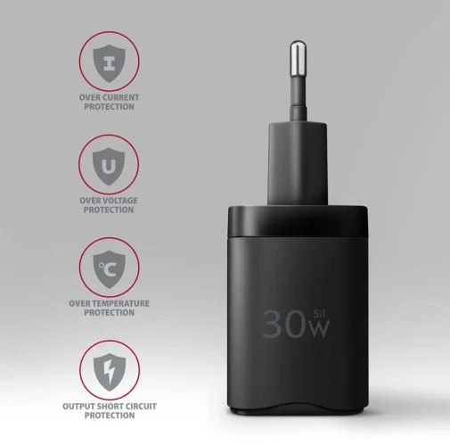 Фото: Зарядний пристрій Axagon ACU-PQ30 PD QC3.0 30W Black № 13 | KTC