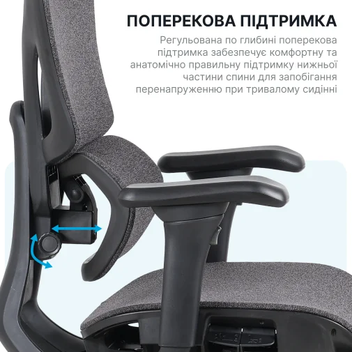 Фото: Крісло OfficePro Jade OC970G Gray № 29 | KTC