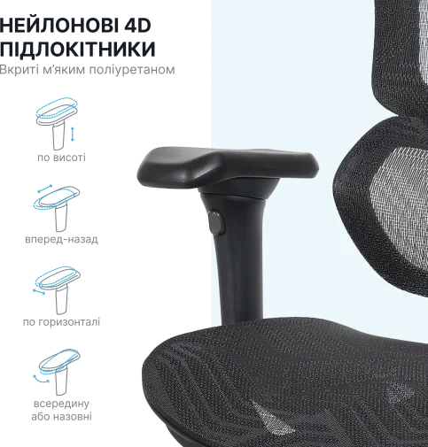 Фото: Крісло OfficePro Onix OC975G Gray № 36 | KTC