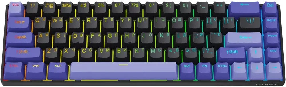 Фото: Клавіатура Proove Gaming Cyrex KTT AquaPrime Magnetic Black/Purple (MKCR00022416) № 15 | KTC