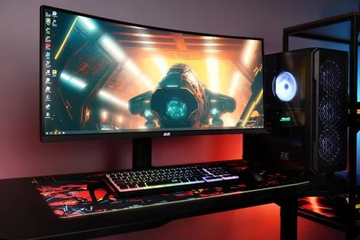 Фото: Монітор 2E R3426B Black (2E-R3426B-01.UA) - 34" VA / 3440x1440 / 200 Гц / AMD FreeSync / HAS № 32 | KTC