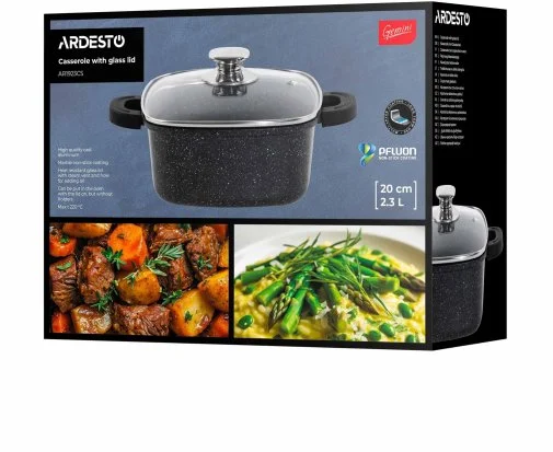 Фото: Каструля Ardesto Gemini Piemonte 2.3L Black (AR1923CS) № 21 | KTC