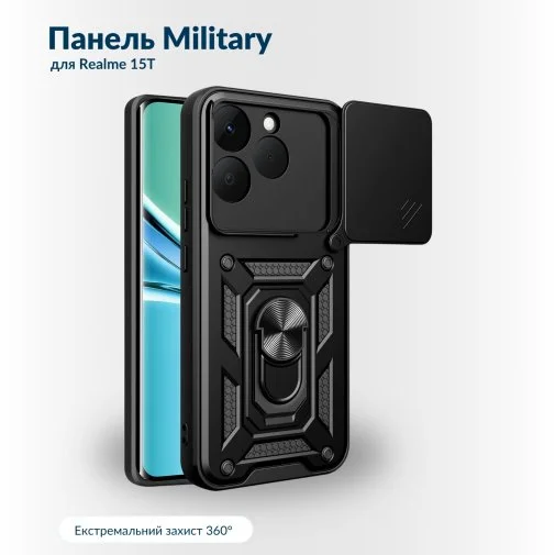 Фото: Чохол BeCover for Realme 15T - Military Black (716270) № 10 | KTC