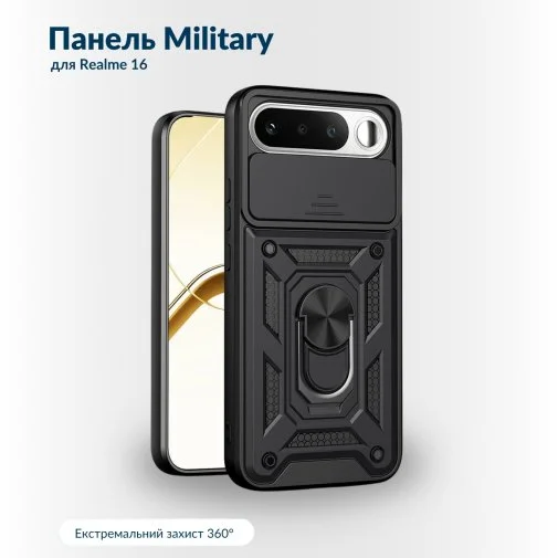 Фото: Чохол BeCover for Realme 16 - Military Black (716271) № 10 | KTC