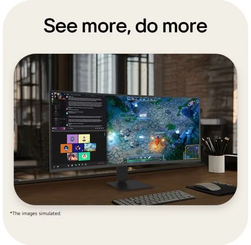 Фото: Монітор LG UltraWide 34U640B-B Black - 34" VA / 3440x1440 / 144 Гц / AMD FreeSync Premium / HAS № 23 | KTC