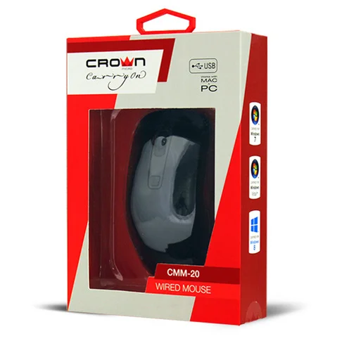 Фото: Мишка Crown CMM-20 USB чорна № 4 | KTC