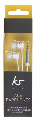 Фото: Навушники KitSound Ace In-Ear KSACEMWH White № 9 | KTC