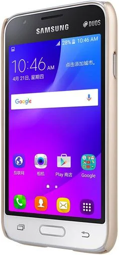 Фото: Чохол Nillkin для Samsung J1 J105 - Super Frosted Shield золотий № 10 | KTC