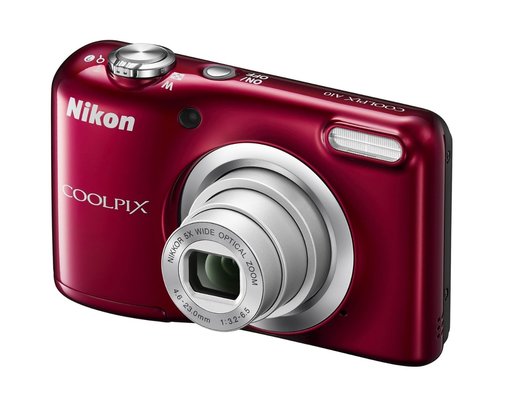 Цифрова фотокамера Nikon Coolpix A10 червона бік