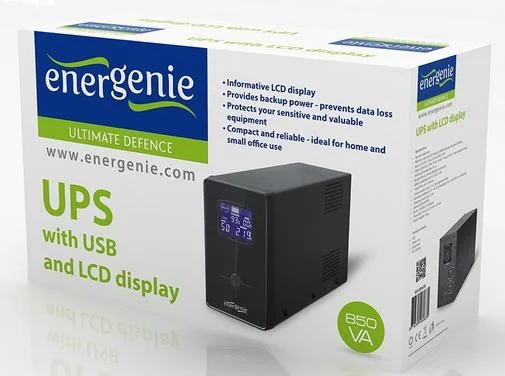 Фото: ДБЖ EnerGenie EG-UPS-035 850VA USB LCD (EG-UPS-032) № 6 | KTC