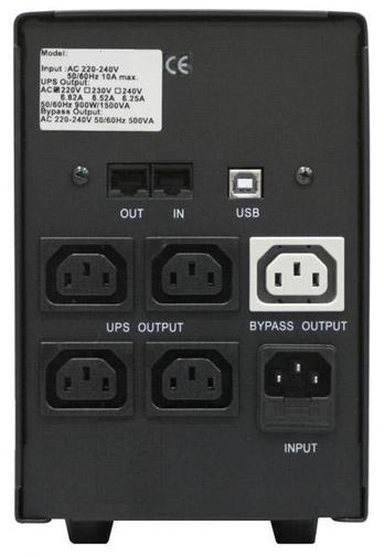 ПБЖ (UPS) PowerCom BNT-2000AP USB задня частина