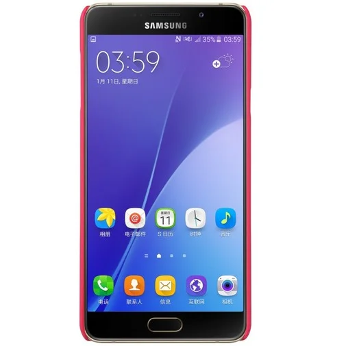 Фото: Чохол Nillkin для Samsung A7/A710 - Super Frosted Shield червоний № 6 | KTC