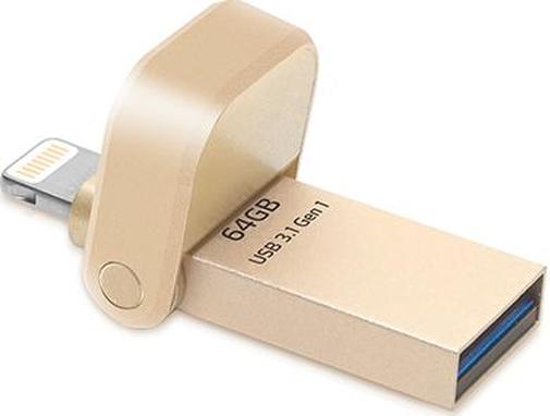 Флешка USB A-Data I920 64 ГБ (AAI920-64G-CGD) золота