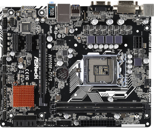 Материнська плата AsRock H110M-DVS R2.0