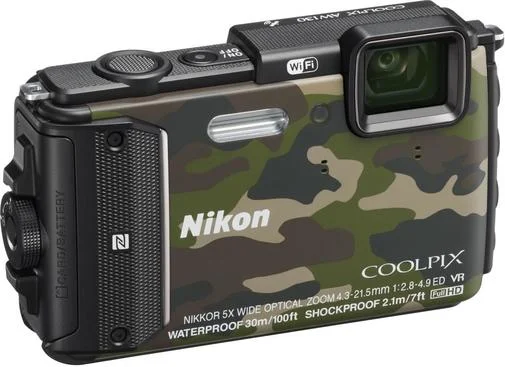 Фото: Цифрова фотокамера Nikon Coolpix AW130 Camouflage № 7 | KTC